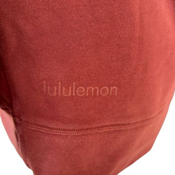 Lululemon Perfectly Oversized Crewneck Sweatshirt Red Merlot Size 6 - Picture 4 of 5